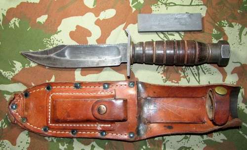 SADF - 44 Para Pathfinder/Air Force Survival Knife with Leather Sheath