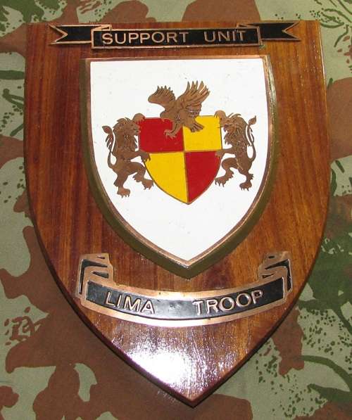 Rhodesia - BSAP Support Unit ( Lima Troop ) Plaque