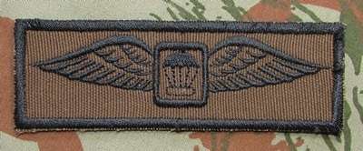 SADF - Parachute Instructor Wing - Embroidered on Nutria - Field Dress