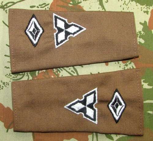 SADF - SWATF Commandant Slip on Rank Pair