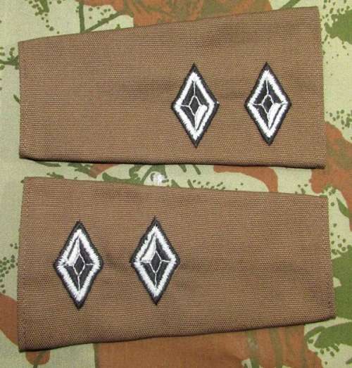 SADF - SWATF Lieutenant Slip on Rank Pair