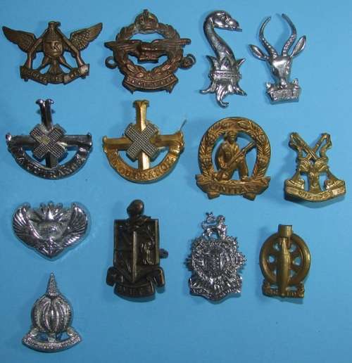 SADF - Collection of 13 Collar Badges