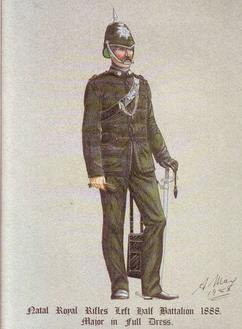 Durban Light Infantry Limited Print by  Andrew May - Major in Full Dress - Numbered 76/300
