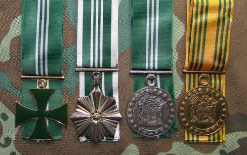 SA Correctional/Prison Services Full Size Cross for Merit Medal Group - Not Named