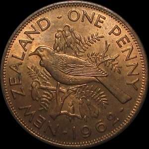 1962 New Zealand Penny