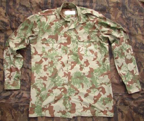SADF - SA Camo ( Koevoet ) Long Sleeve Shirt Dated 1973 ( Excellent Condition )