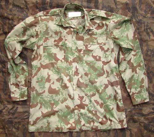 SADF - SA Camo ( Koevoet ) Long Sleeve Shirt Dated 1973 ( Excellent Condition )