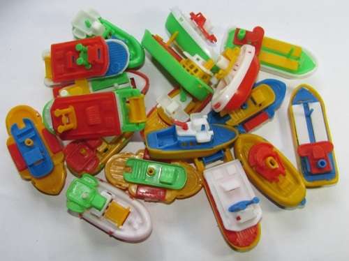Plastic Micro Boat Lot