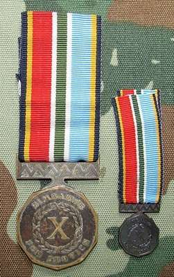 Zimbabwe Long Service Full Size with Miniature