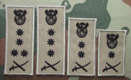 SANDF - General/Lt General/Major General/Brigadier General Rank Lot
