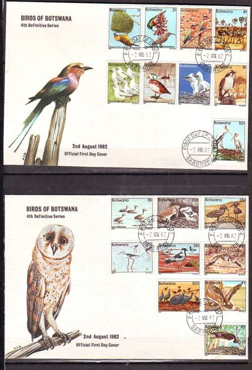 Birds of Botswana FDC Pair
