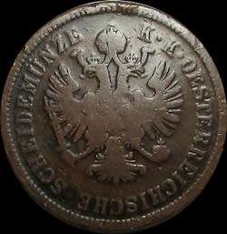 1861 Austria (Austro-Hungarian Empire) 4 Kreuzer