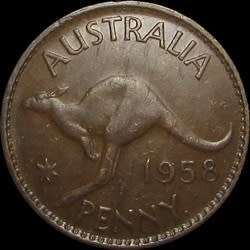 1958 Australia Penny