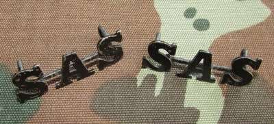 Rhodesian Special Air Services ( SAS ) Collar Badge Pair