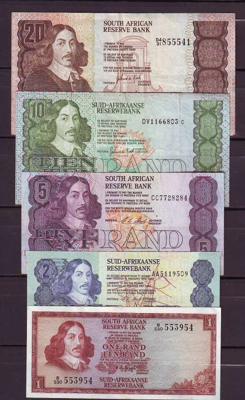 Republic of South Africa Set Of Notes