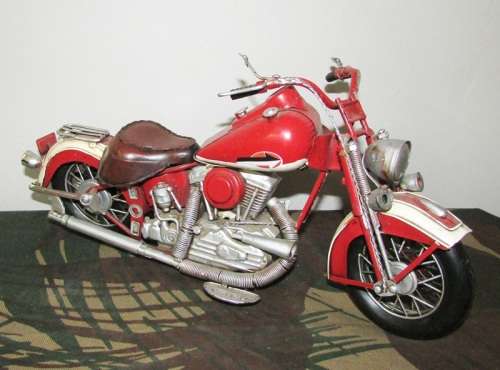 Large Metal Motorcycle Model - Measures 260MM