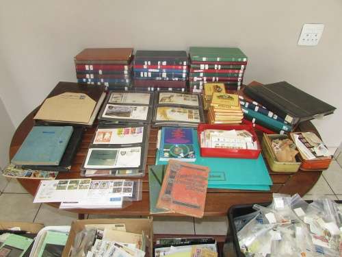 Massive Estate Collection of Stamps - Over 30 Stock Books and Much More - Please Read