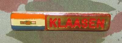 SADF - Klaasen Name Tag