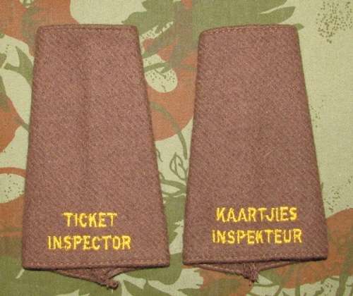 SA Railway Ticket Inspector/Kaartjies Inspekteur Slip on Pair