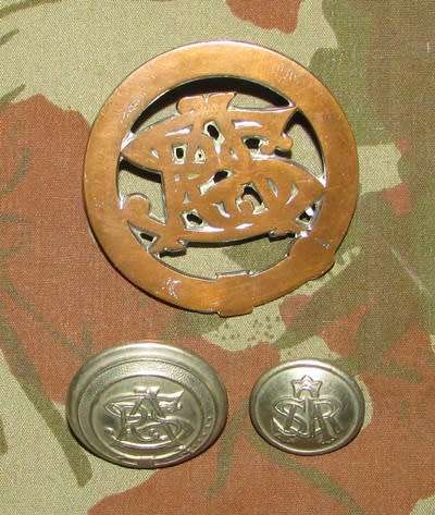 SAR Railway Cap Badge and Buttons