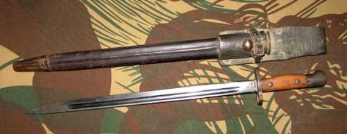 Pattern 1907 Bayonet with Scabbard - SAP Issue