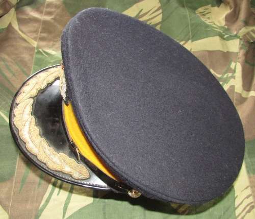 Rhodesia - " Original Period " - BSAP Officers Peak Cap in Excellent Condition