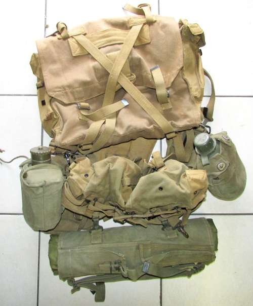 Rhodesian Regiment Troopie Webbing Set " Assembled "