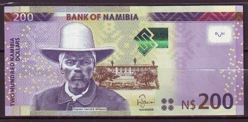 Nambia - $200 Namibian Dollars (2018)