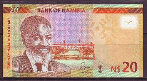 Nambia - $20 Namibian Dollars in UNC (2018)