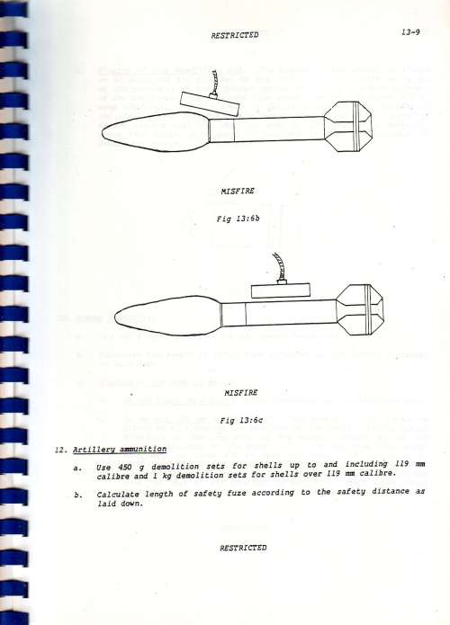 SADF - 1 Recce ( Restricted ) - Special Forces Basic Demolitions Book 2 - Over 200 Pages