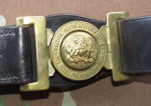 Rhodesia - " BSAP " Leather Belt ( Top Condition )
