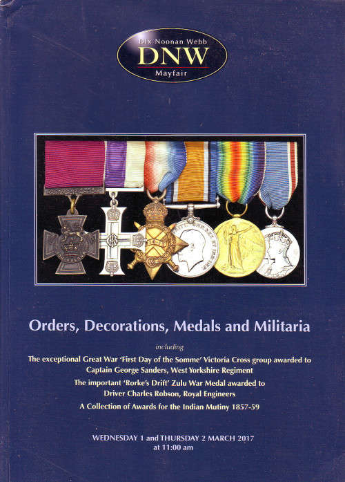 Great Reference - DNW March 2017 Medal Auction Catalogue