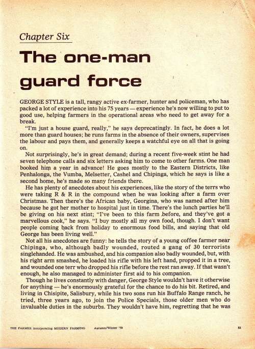 Rhodesia - Farmer at War Magazine - Autumn/Winter 1979