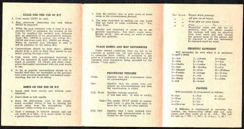 War Office 1941 - R/T Signal Procedure