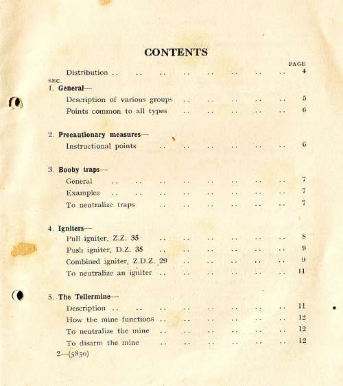 The War Office 1940 - German Mines and Traps - Field Engineering Pamphlet