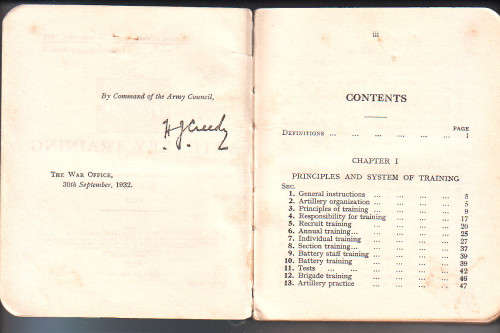 1932 Artillery Training Volume 1 - 390 Pages