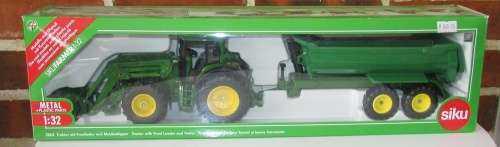 Siku Farmer- 1:32 Tractor with Front Loader and Trailer