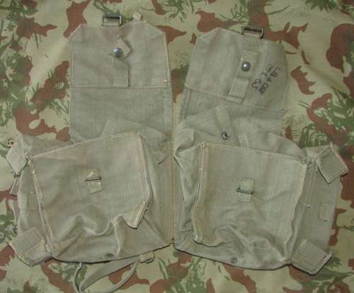 SADF - Webbing " Kidney Pouches " ( Excellent Condition )