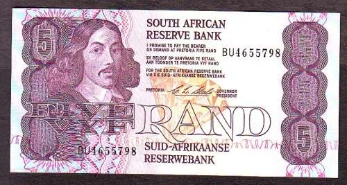 Republic of South Africa - C.L Stals R5 in UNC