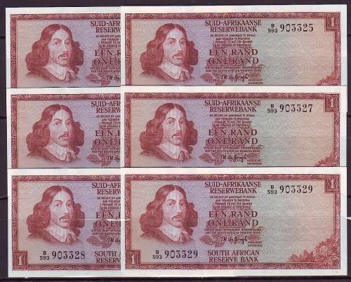 Republic of South Africa - TW De Jongh 6 by R1 in Sequence and UNC