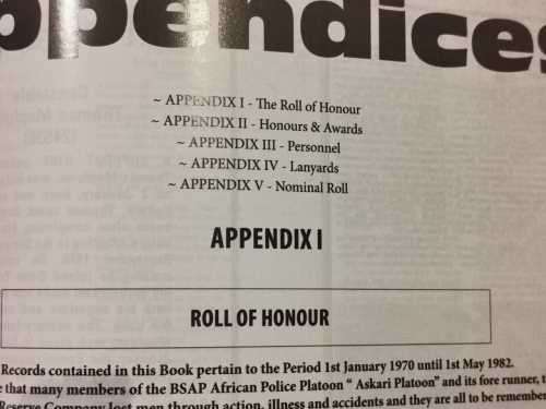 Rhodesia ( Signed ) - The Black Boots - History of the BSAP Support Unit