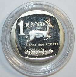 1990 Republic of South Africa One Rand Coin