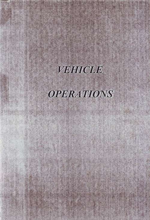 SADF - Special Forces A4 Size Booklet/Manuel (Vehicle Operations - 33 Pages )
