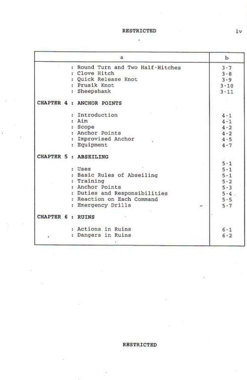 SADF - Special Forces A4 Size Booklet/Manuel (Obstacle Crossing Course - 66 Pages )