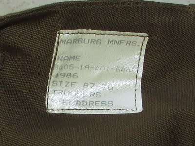 SADF - Nutria Trousers ( 1986 - Near Mint )