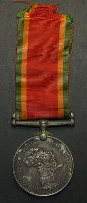 Full Size World War Two Africa Service Medal ( Silver ) : 543534 H.L.J van Vuuren