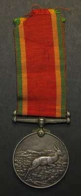 Full Size World War Two Africa Service Medal ( Silver ) : 543534 H.L.J van Vuuren