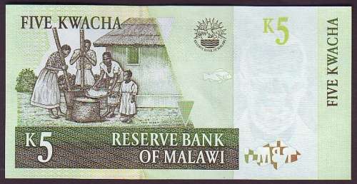 Reserve Bank of Malawi - 5 Kwacha
