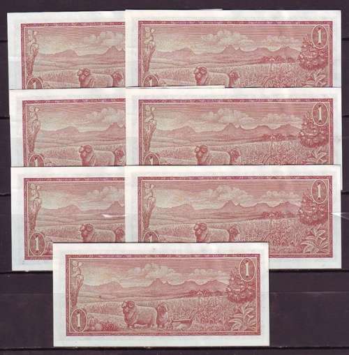 Republic of South Africa - TW De Jongh 7 by R1 in Sequence and UNC