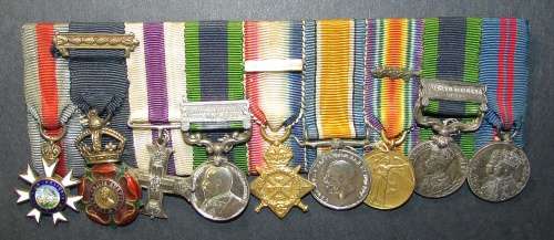 Stunning Court Mounted World War 1 Miniature Set of 9